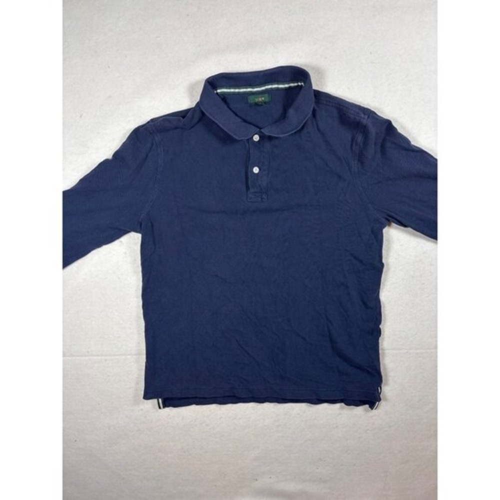 J.Crew Kids Navy Polo Shirt Size M Cotton Short Sleeve Classic Fit